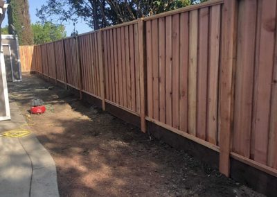 this image shows Douglas fir fence in El Dorado Hills, CA